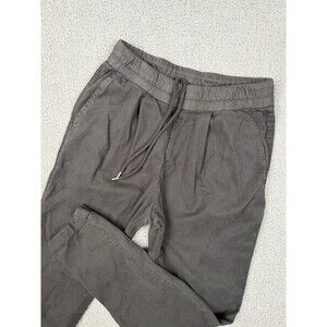 James Perse Pants Womens Size 0 Black Joggers Drawstring Elastic Waist